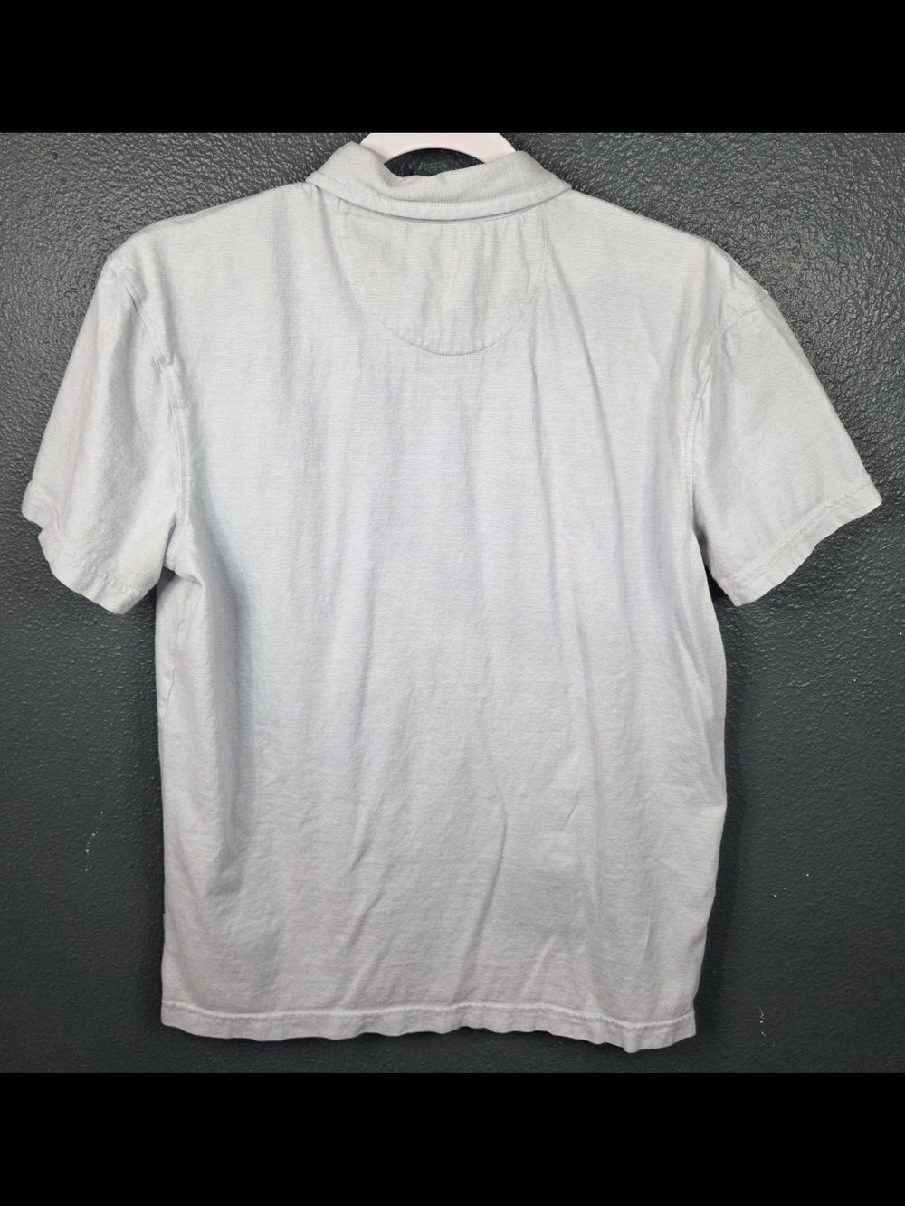 Quiksilver Men's Light Blue Polo Shirt with Button Placket - Picture 2 of 11